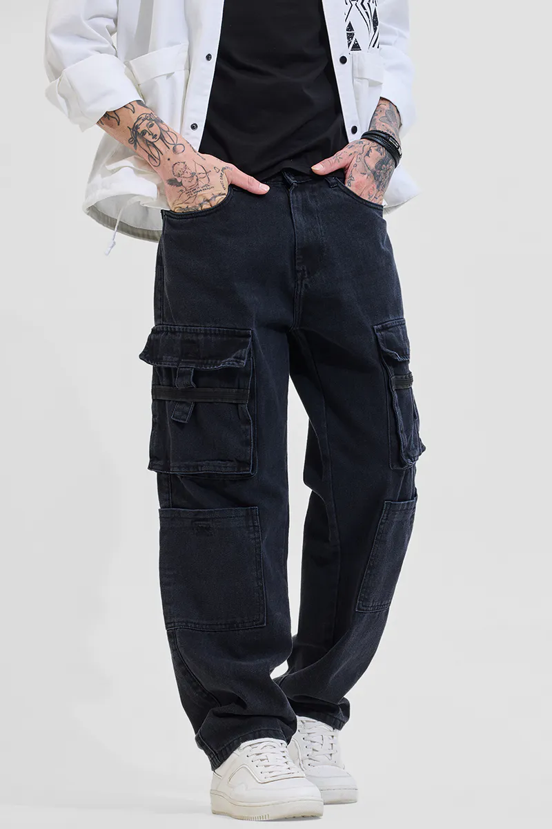 Vanguard Dark Blue Distressed Bootcut Jeans
